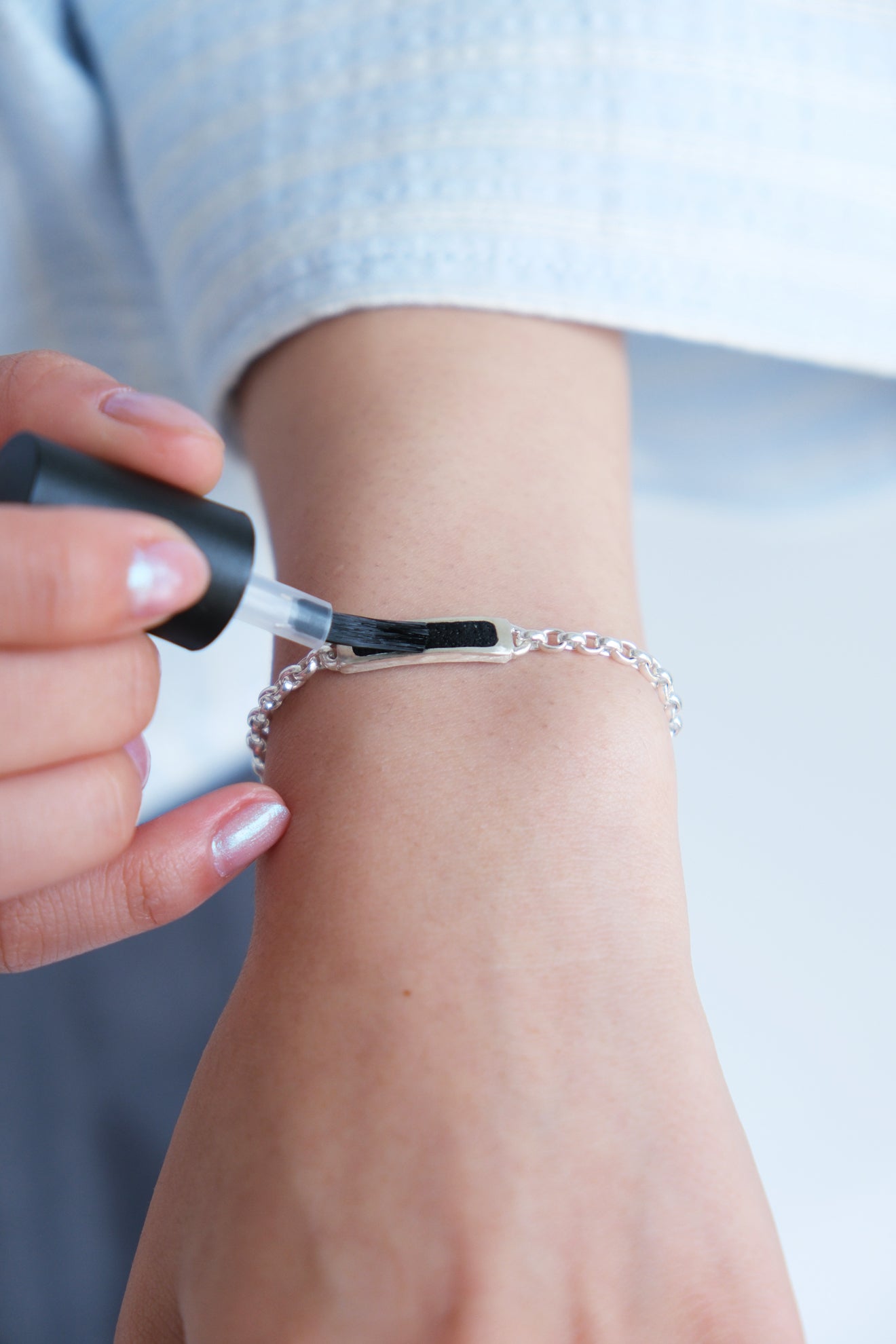 fragrance bracelet / square thin (terracotta)