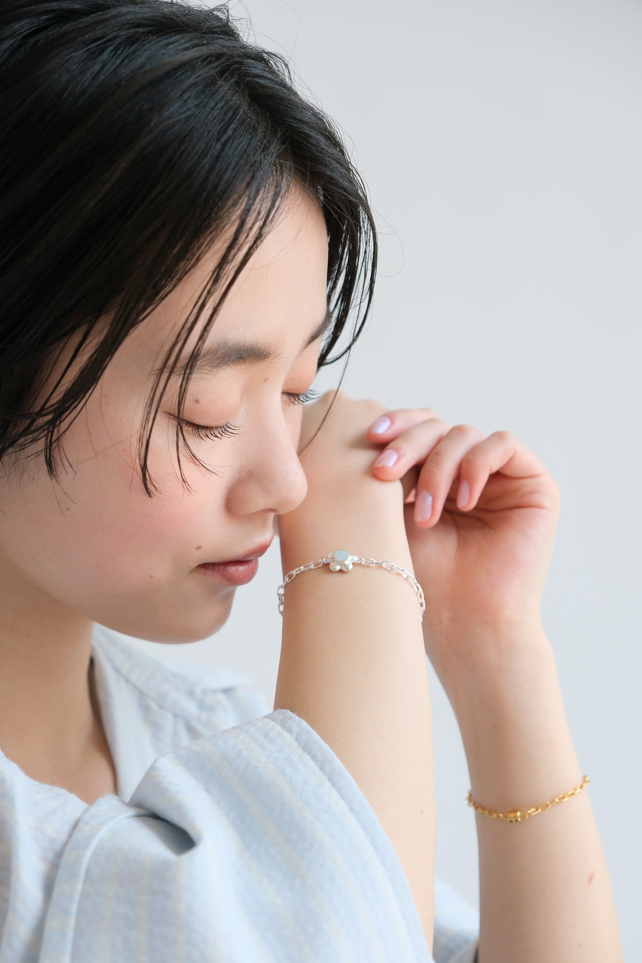fragrance bracelet / flower (Sky Blue)