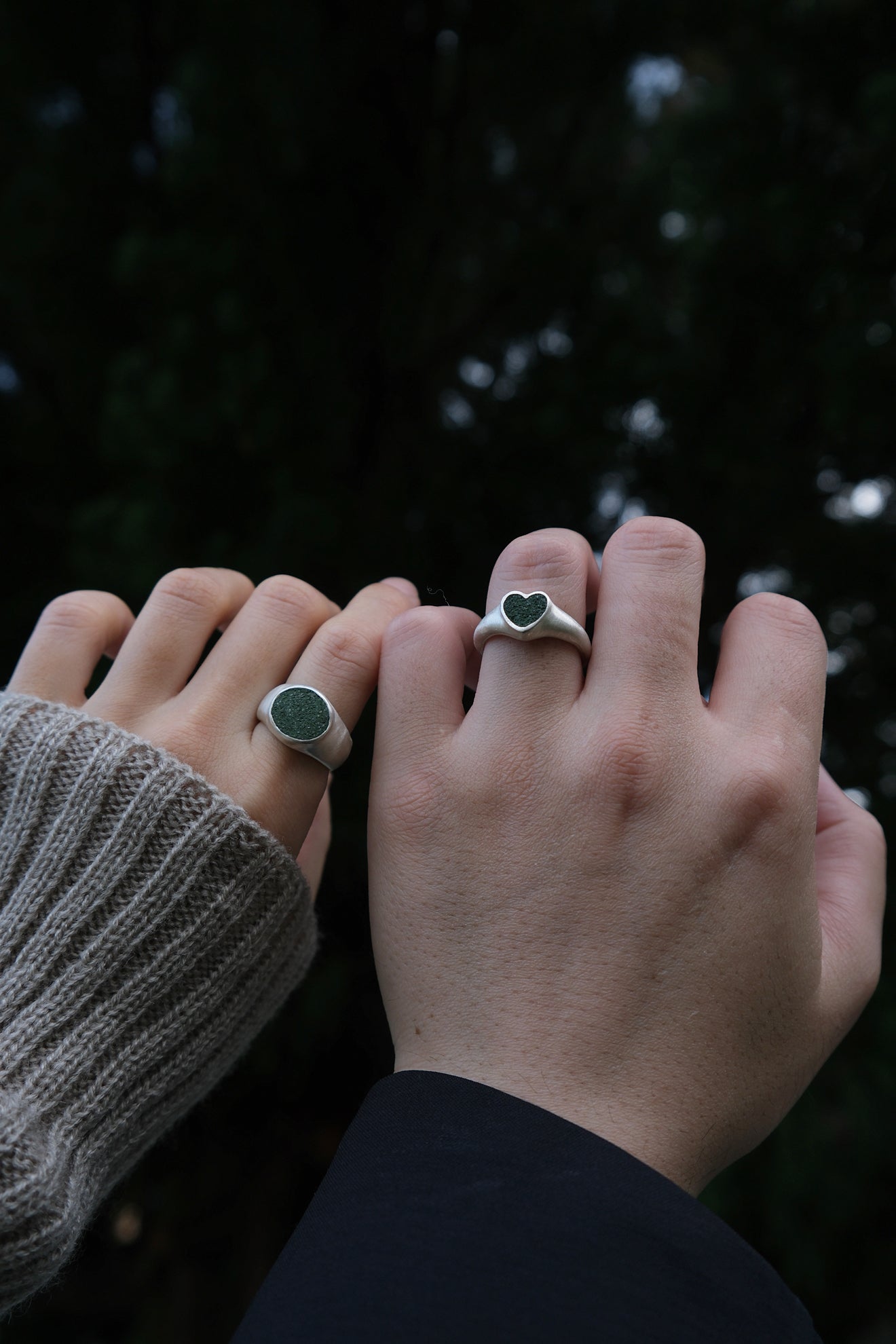fragrance ring / round L (forest green)