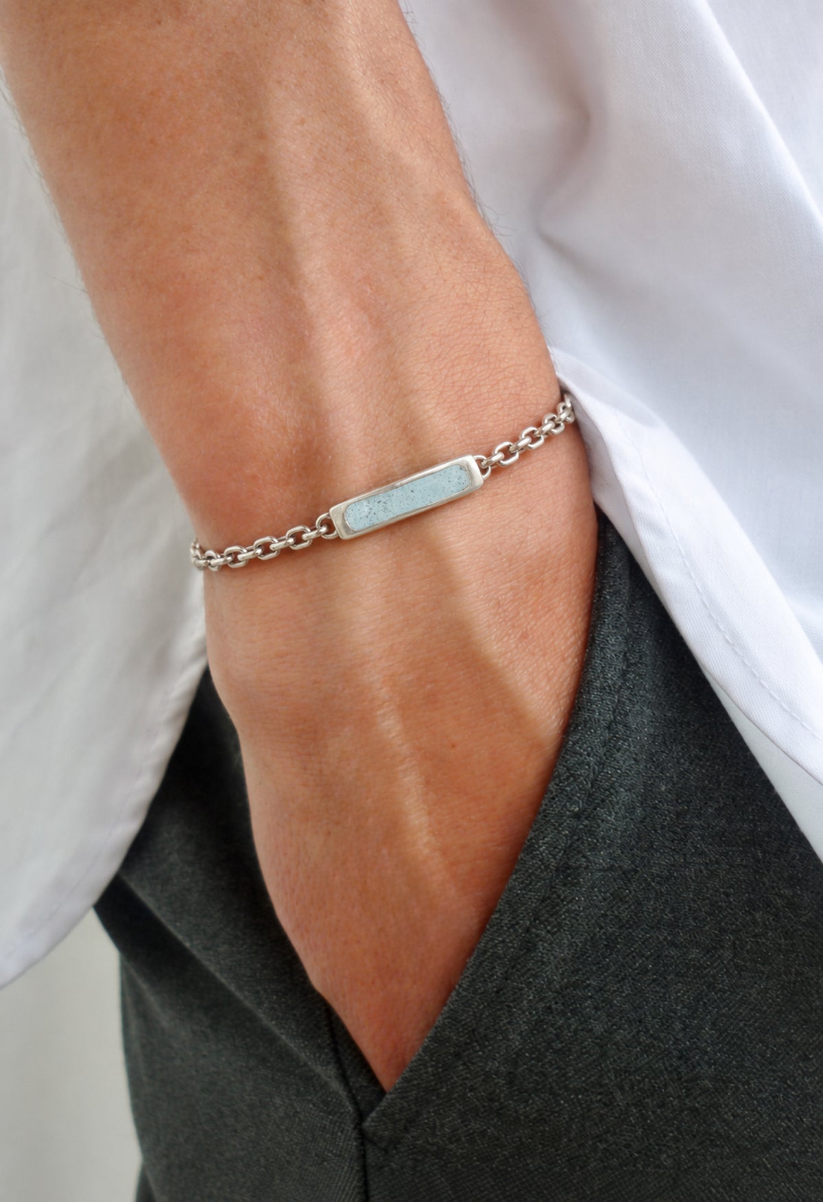fragrance bracelet / square thin