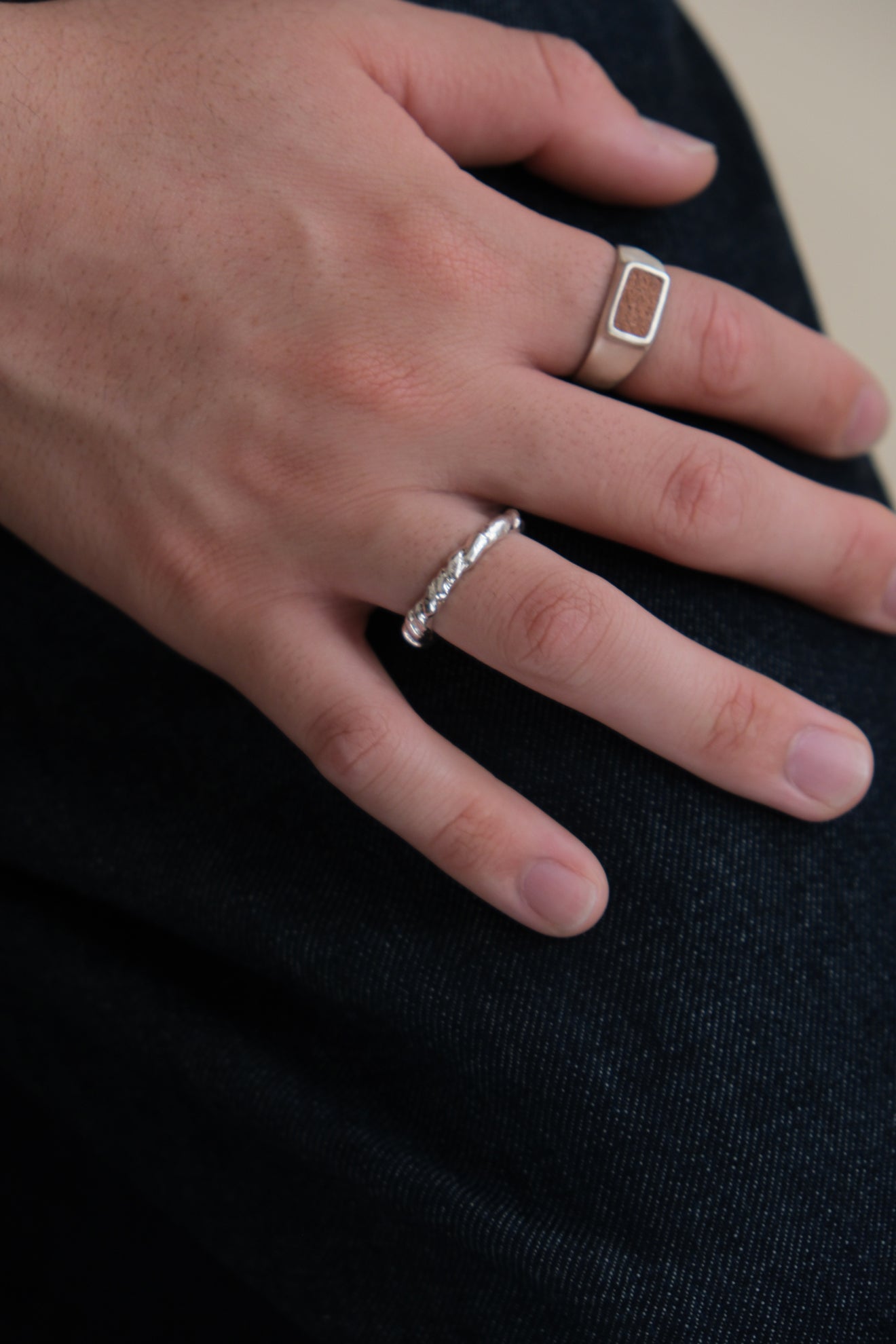 twist ring / silver