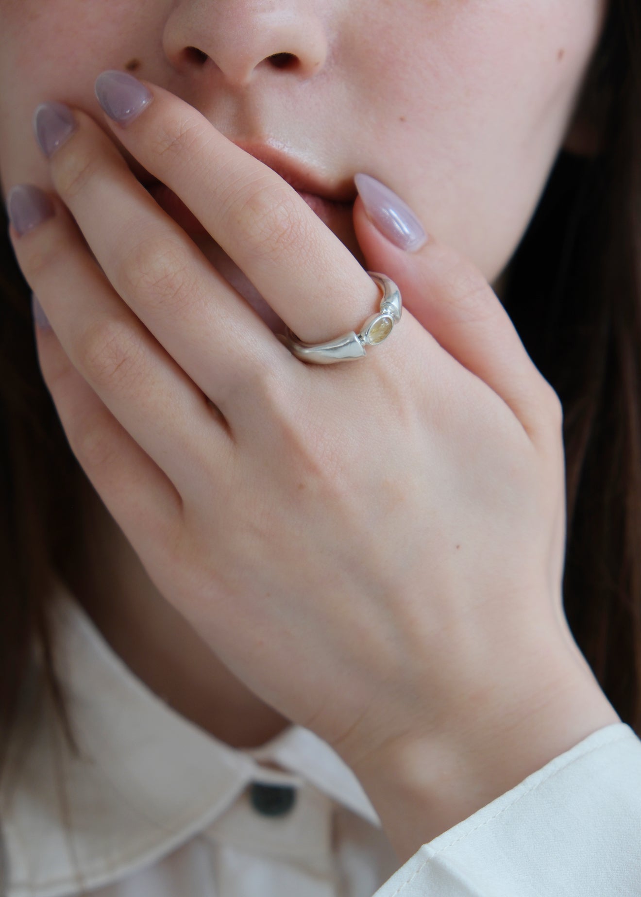 Wedge stone ring