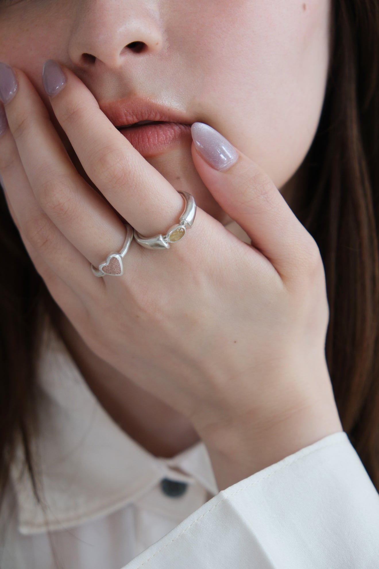 Wedge stone ring