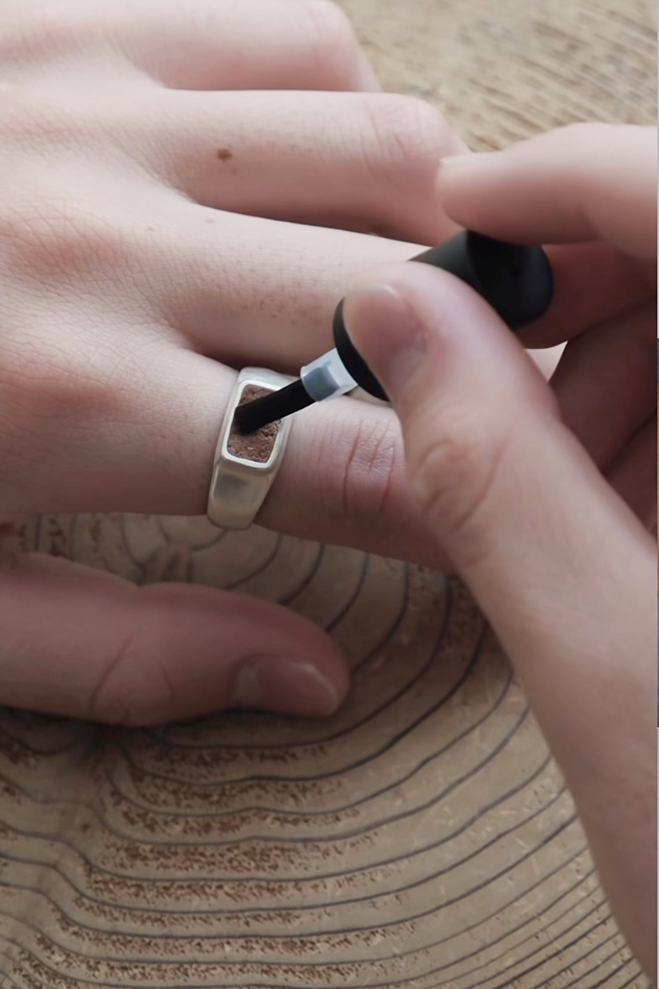 fragrance ring / square ( terracotta)