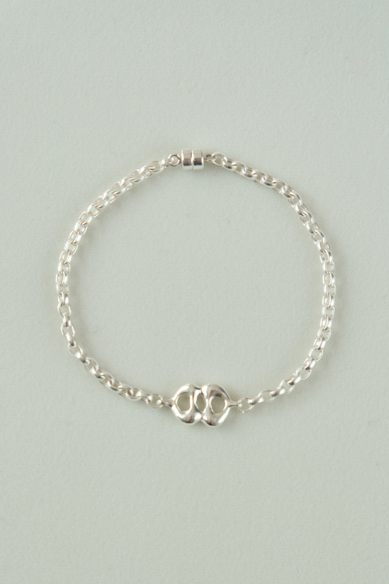 lunar eclipse bracelet / silver