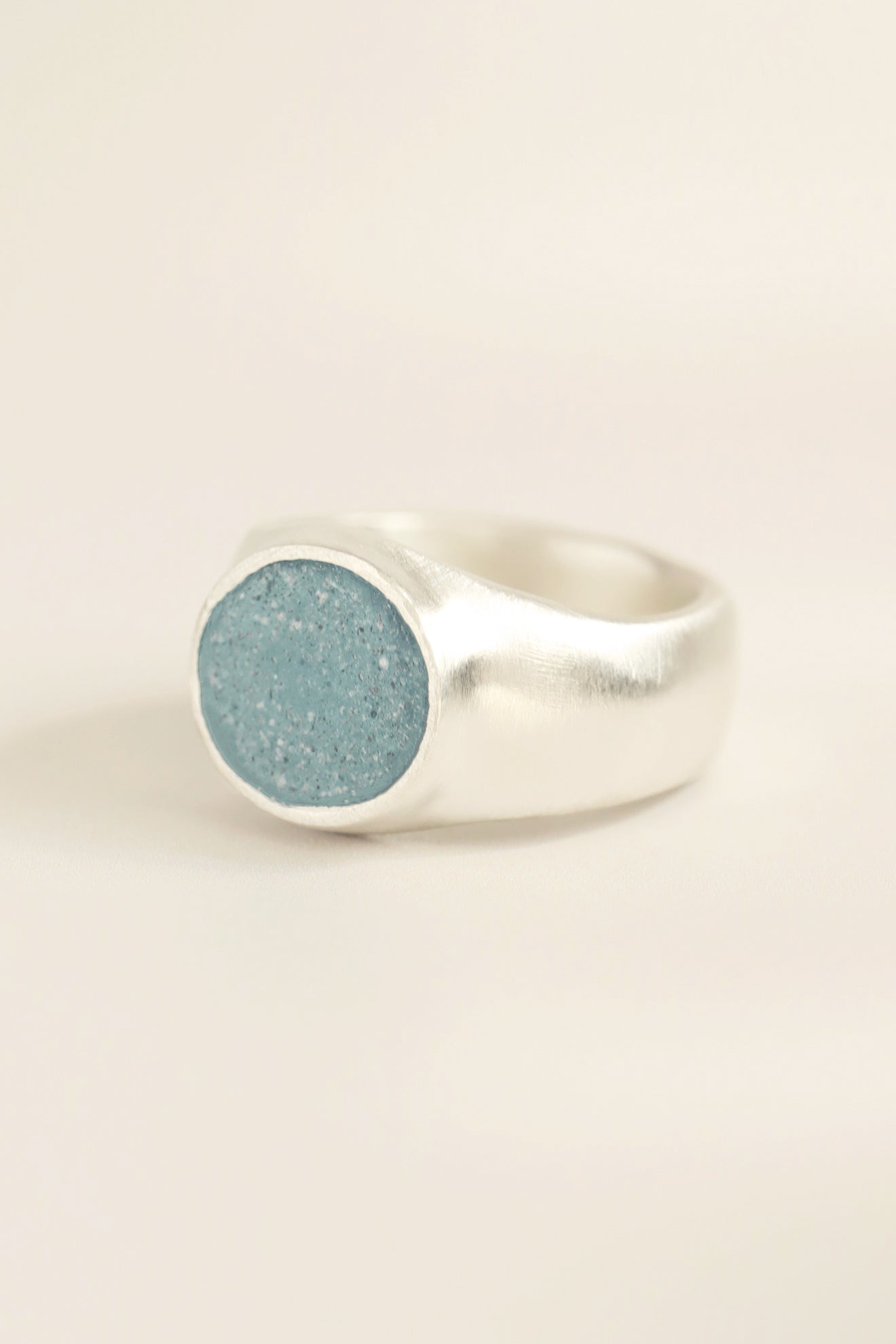 fragrance ring / round L (blue green)