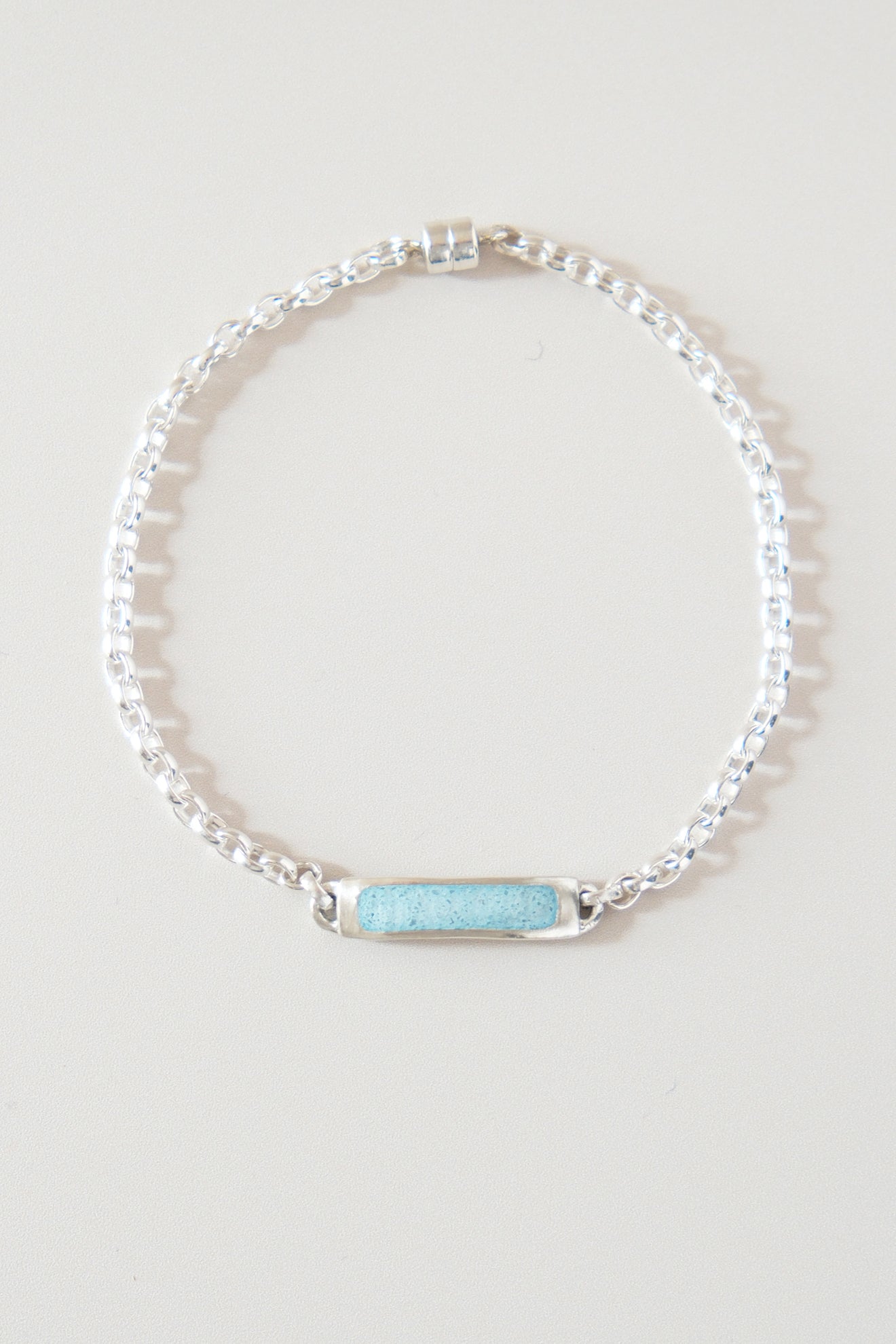 fragrance bracelet / square thin (sky blue)